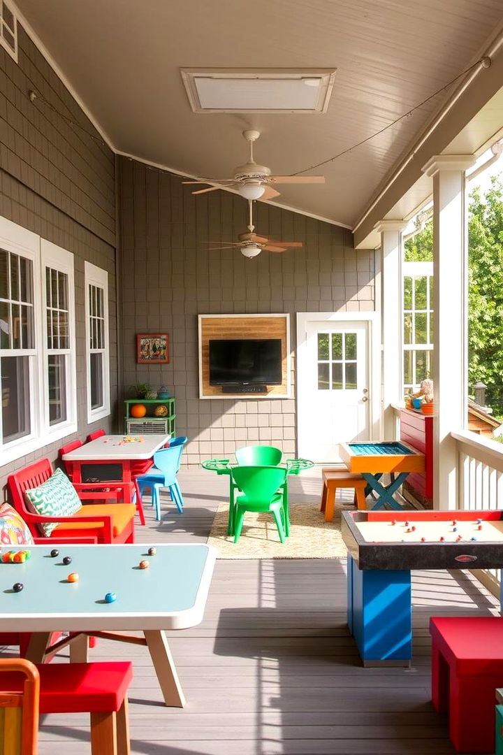 Family Friendly Game Zone - 22 Back Porch Ideas