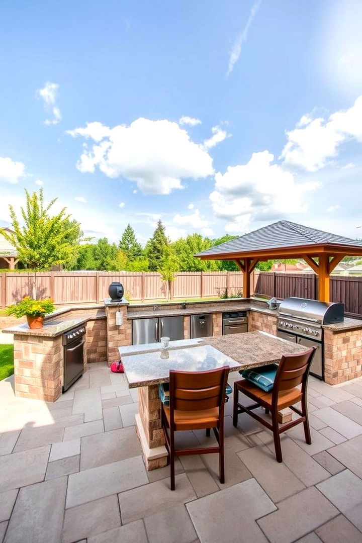 Family Friendly Layouts - 22 Outdoor Kitchen with a Gazebo Ideas