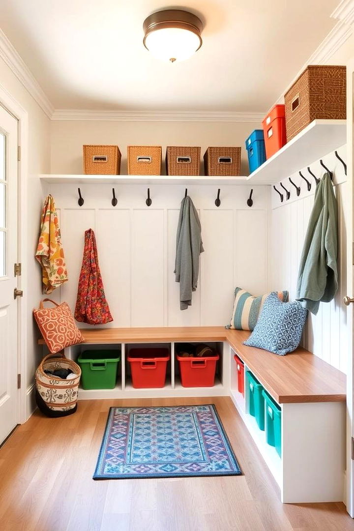 Family Friendly Mudroom Setup - 22 Small Mudroom Ideas