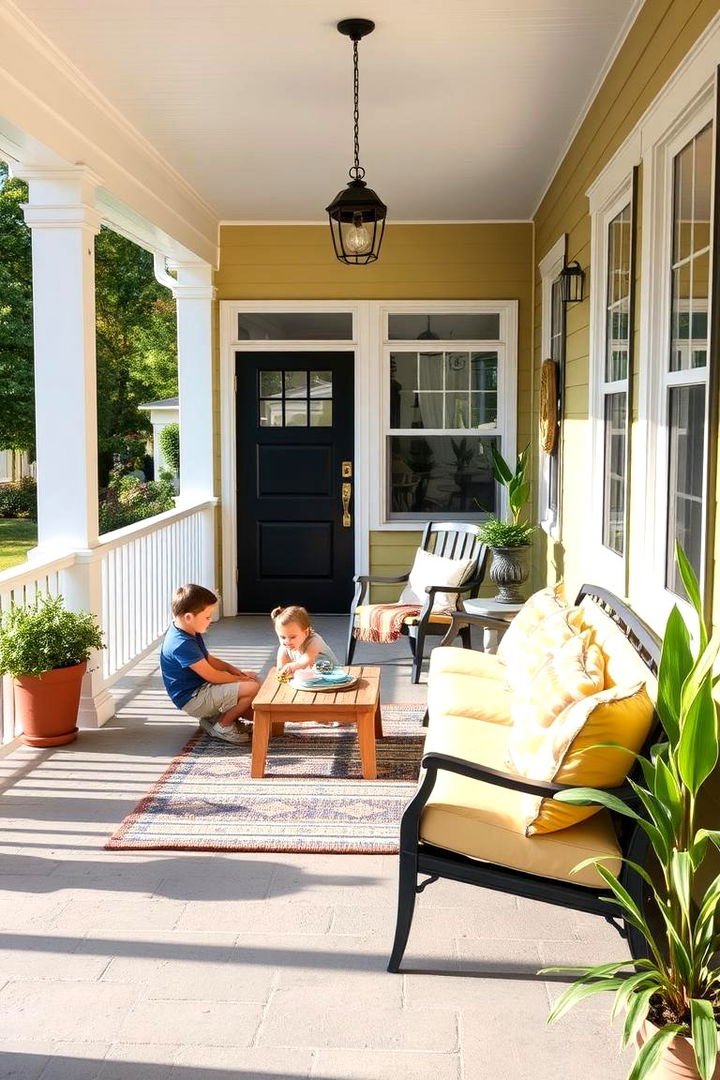 Family Friendly Multifunction Space - 22 Large Front Porch Ideas