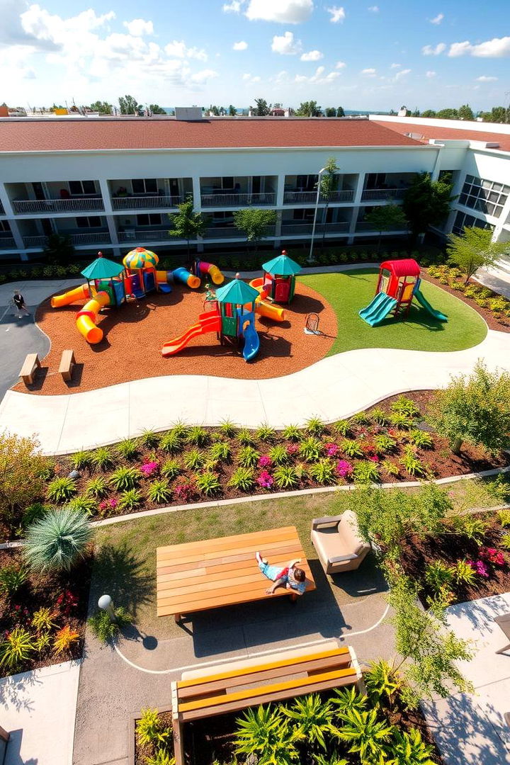 Family Friendly Play Area - 22 Backyard Patio Ideas