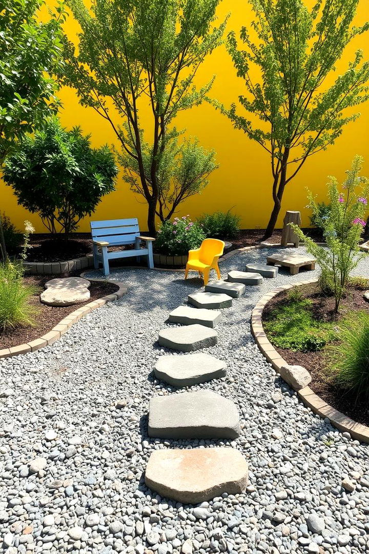 Family Friendly Playful Gravel Garden - 22 Gravel Garden Ideas