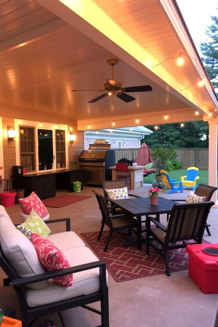 Family Friendly Space - 22 Covered Patio Ideas