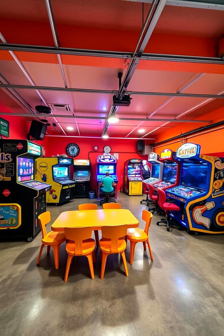 Family Fun Arcade - 22 Garage Game Room Ideas
