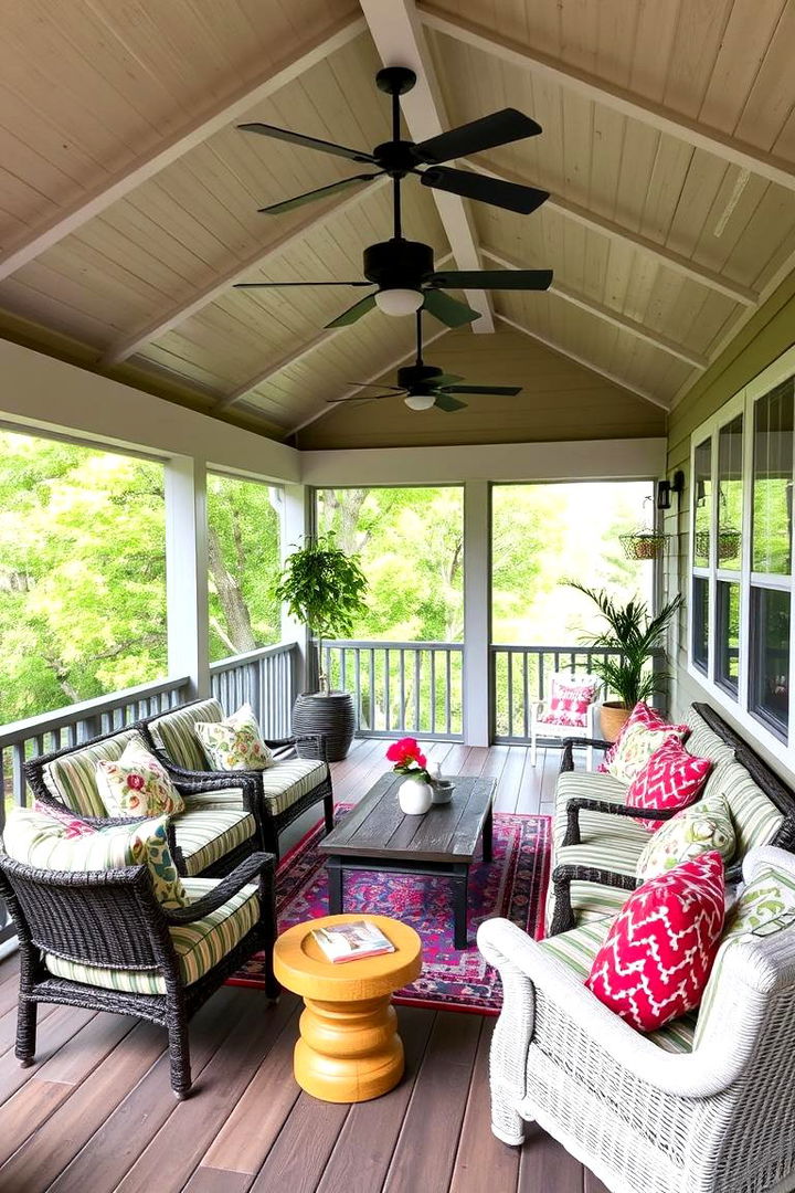 Family Gathering Space - 22 Screened-in Porch Ideas