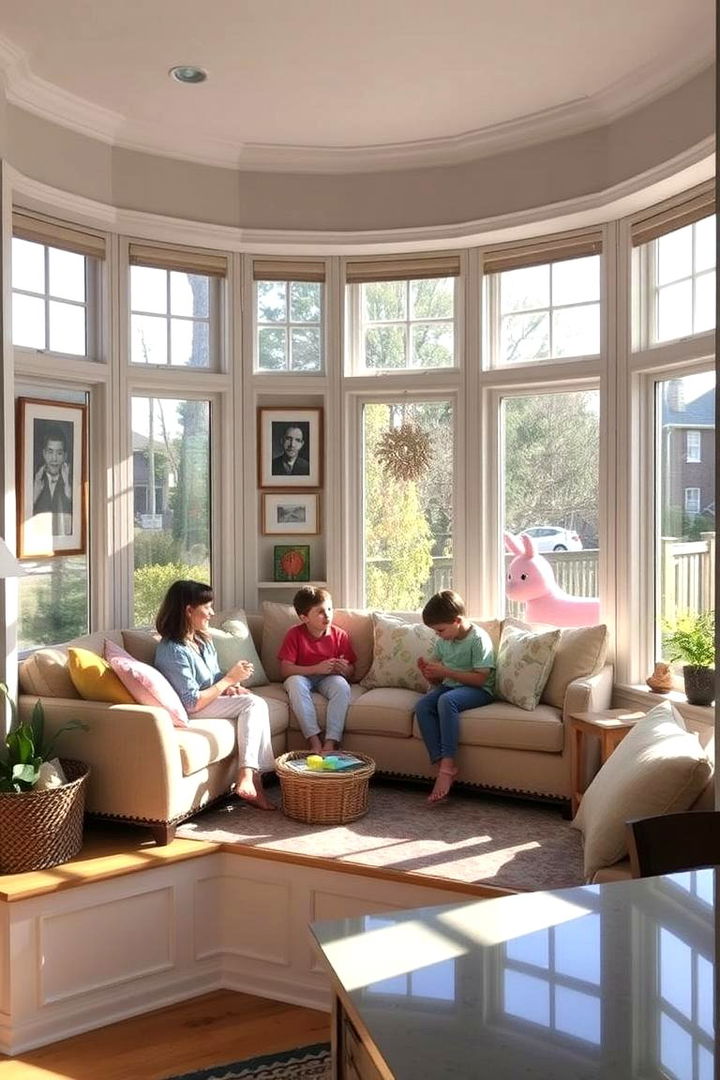 Family Gathering Zone - 22 Bay Window Ideas