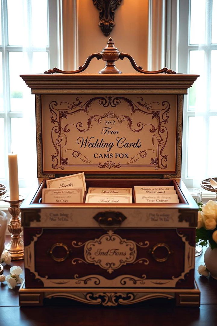 Family Heirloom Style Wedding Card Box - 22 Wedding Card Box Ideas