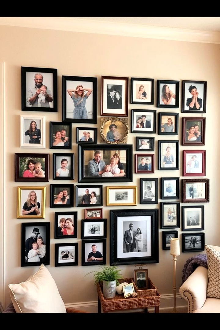 Family Memory Collage - 22 Gallery Wall Ideas