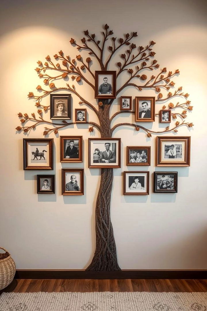 Family Tree Wall - 22 Family Picture Wall Ideas