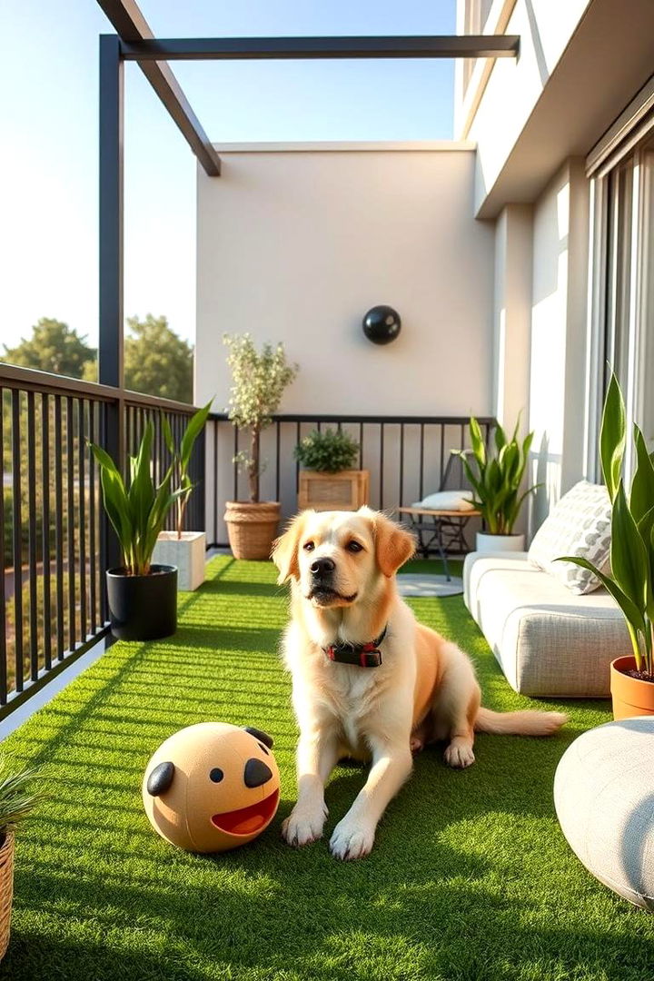 Family and Pet Safety - 22 Artificial Grass Balcony Design