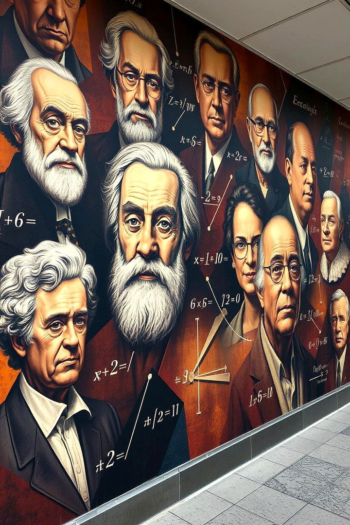 Famous Mathematicians Tribute - 22 Math Mural Ideas
