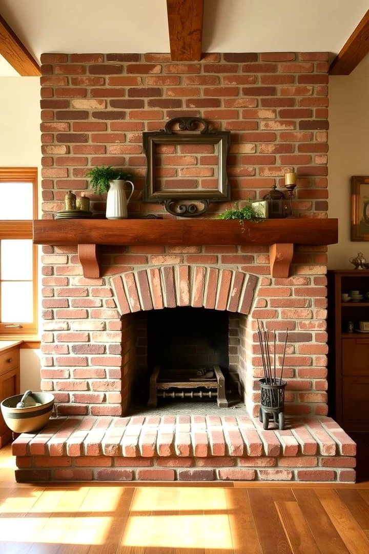 Farmhouse Brick Inspirations - 22 Brick Fireplace Ideas
