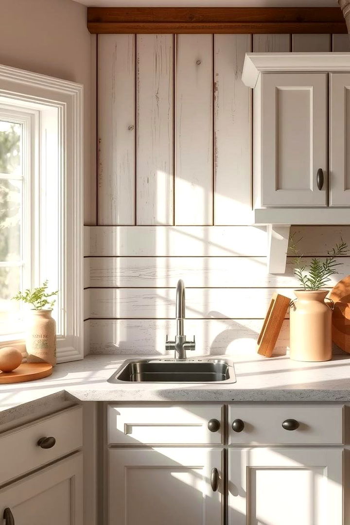 Farmhouse Charm Elements - 22 Rustic Backsplash Ideas