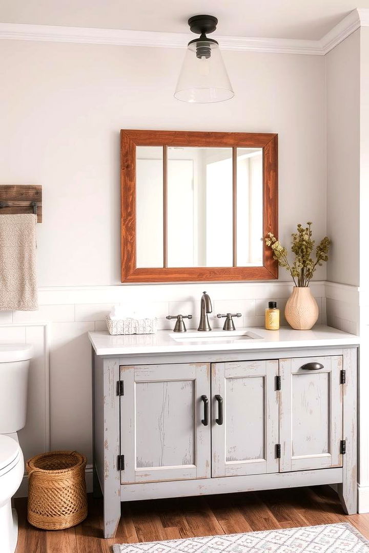 Farmhouse Comfort Grey Vanity - 22 Grey Bathroom Vanity Design Ideas