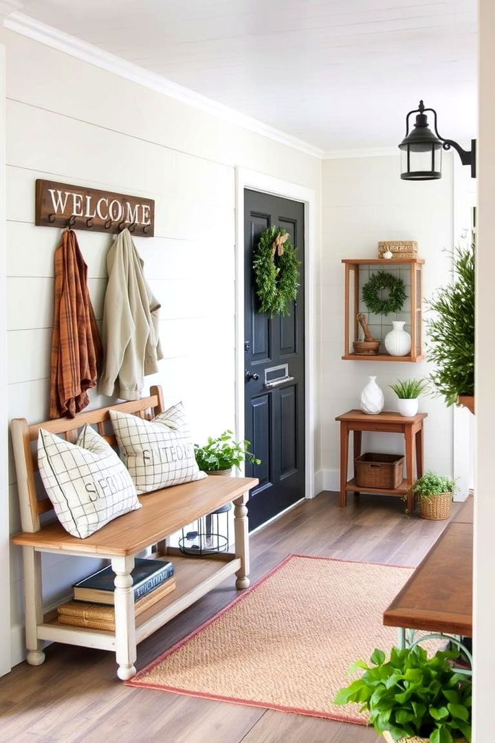 Farmhouse Entryway Accents - 22 Farmhouse Decor Ideas