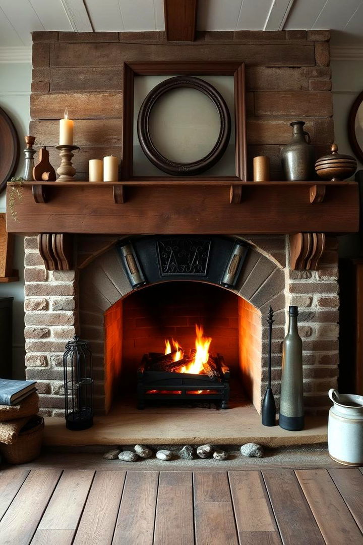 Farmhouse Fireplace Focal Point - 22 Farmhouse Living Room Ideas