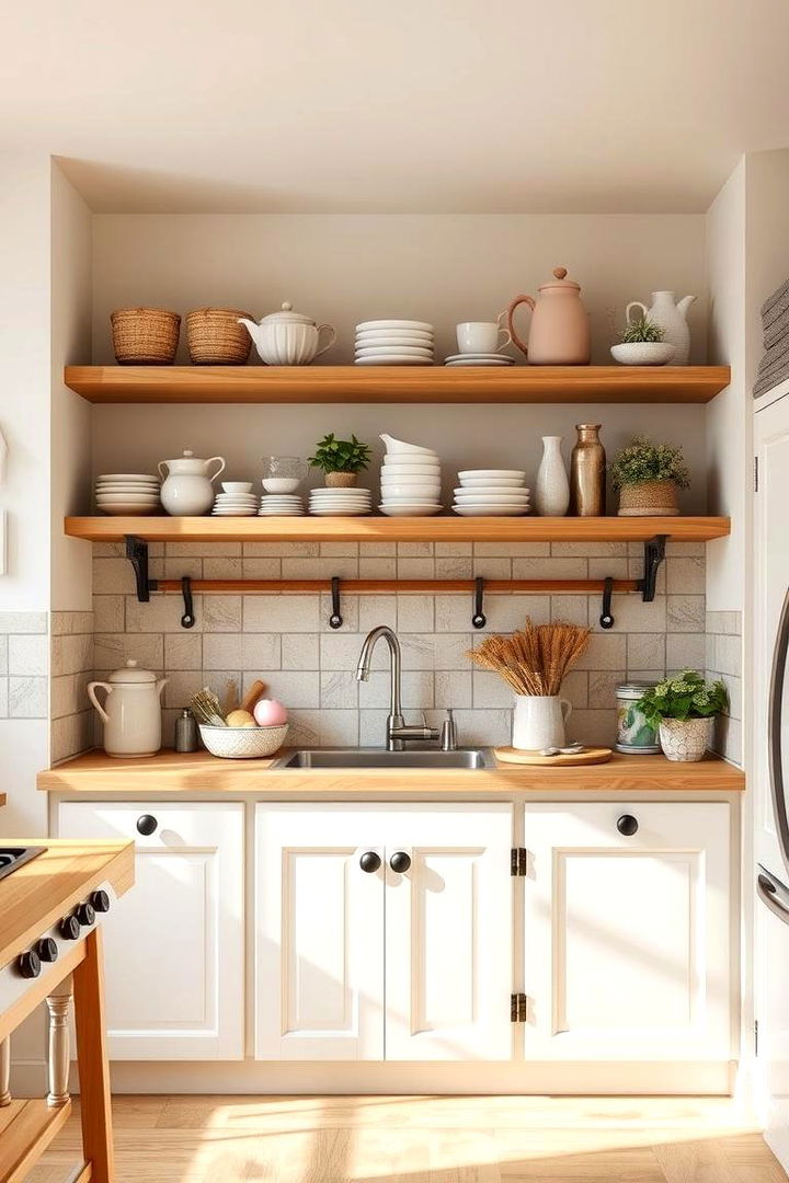 Farmhouse Fresh Appeal - 22 Open Shelving Kitchen Ideas