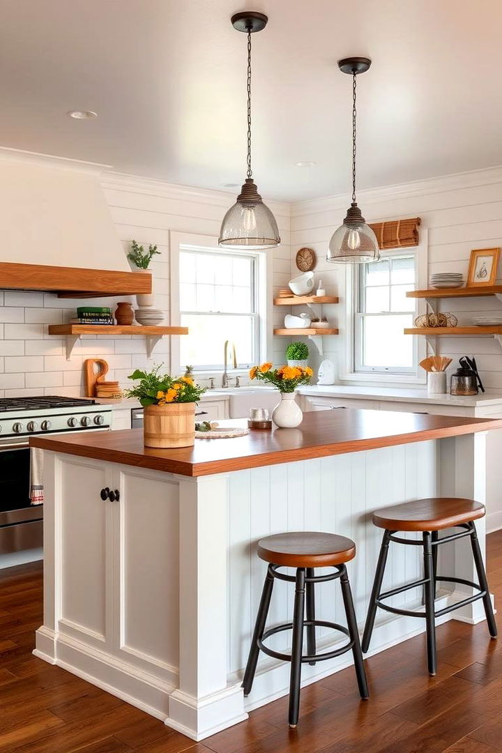 Farmhouse Inspired Shiplap Design - 22 Shiplap Kitchen Island Ideas