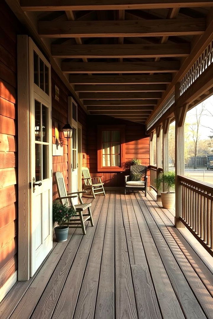 Farmhouse Lattice Accent - 22 Deck Lattice Ideas