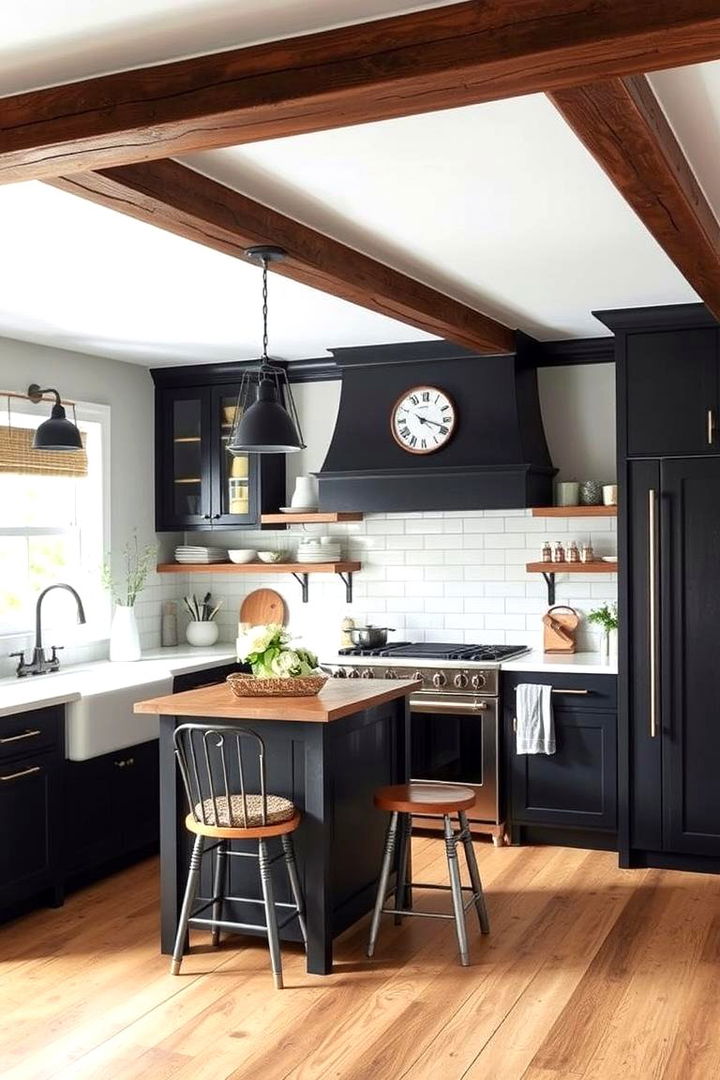 Farmhouse Monochrome Style - 22 Black and White Kitchen Ideas
