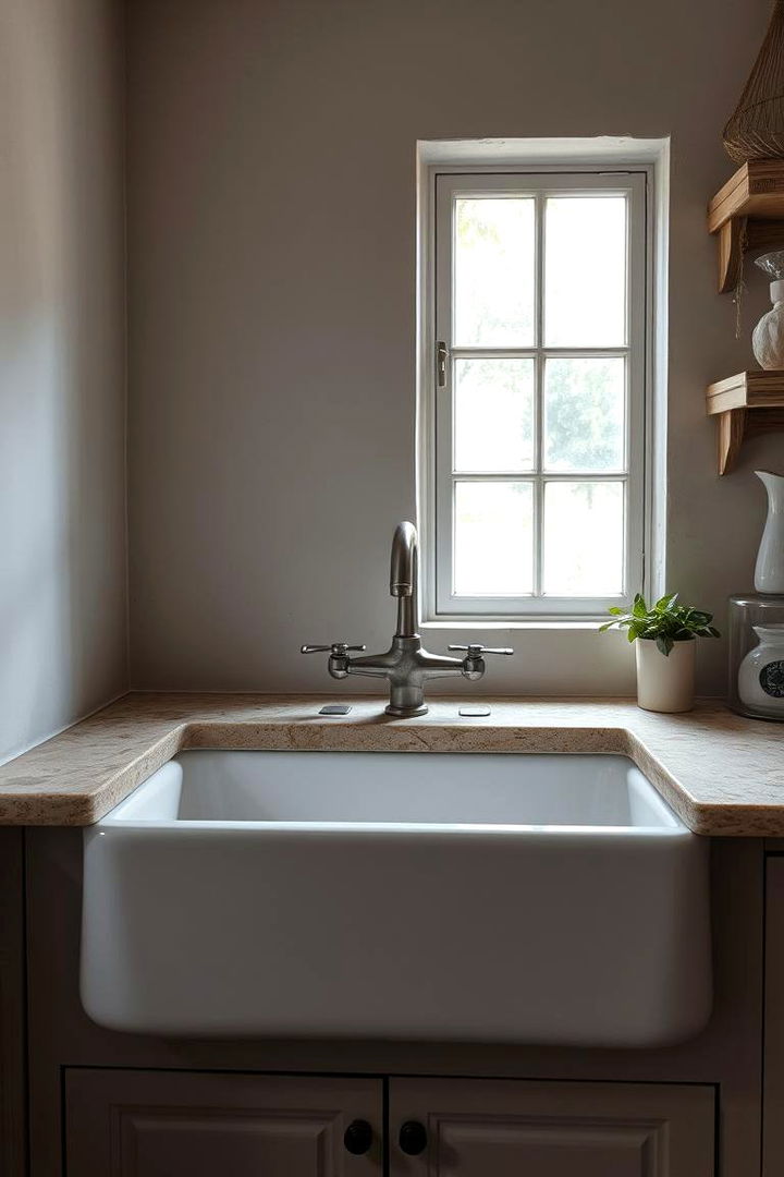 Farmhouse Sink Statement - 22 French Country Kitchen Ideas