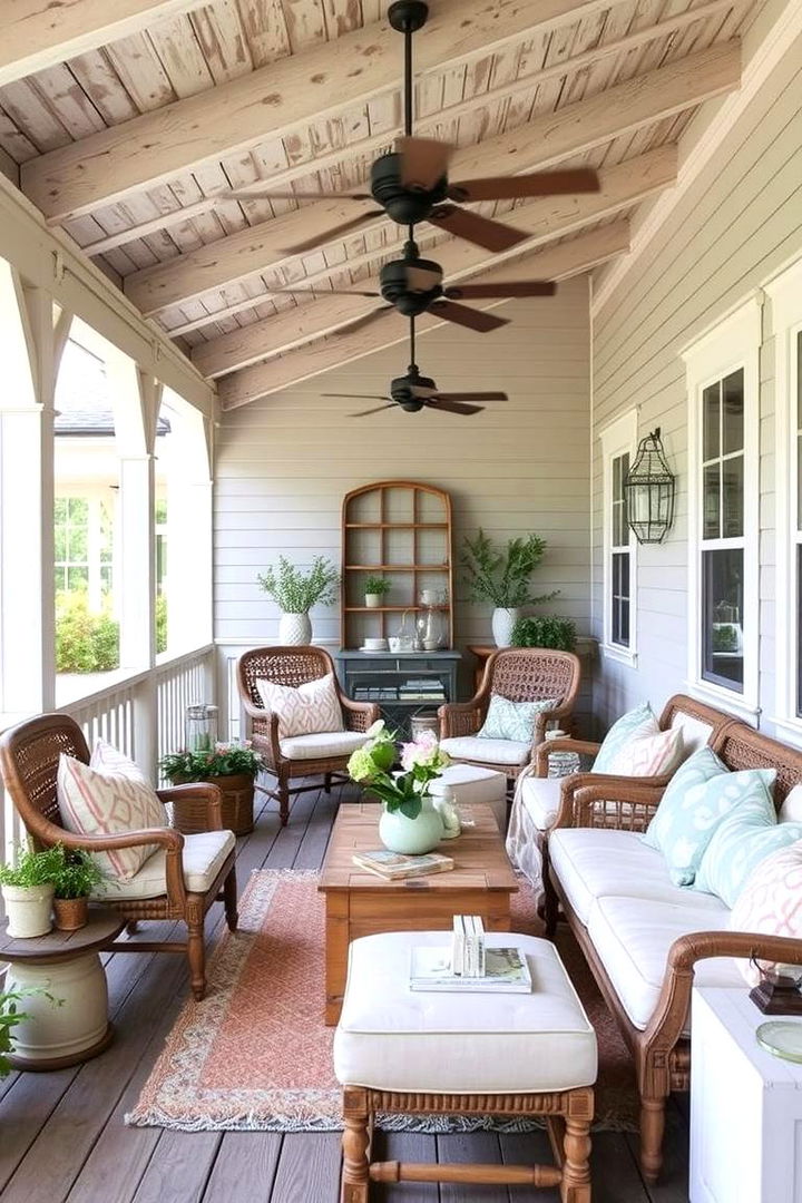 Farmhouse Style Lanai - 22 Lanai Porch Ideas