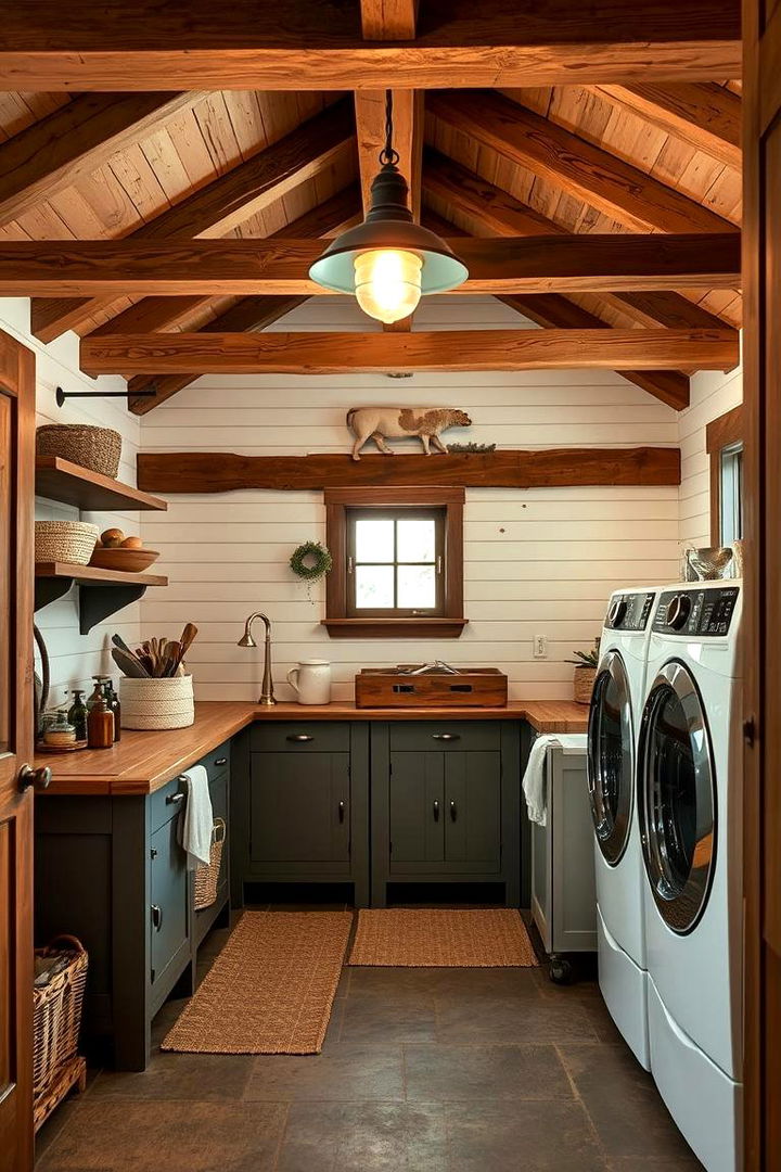 Farmhouse Style Warmth - 22 Laundry Room Decor Ideas