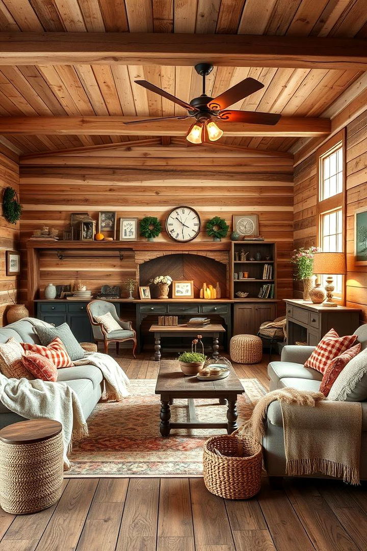 Farmhouse Warm Comfort - 22 Living Room Design Ideas