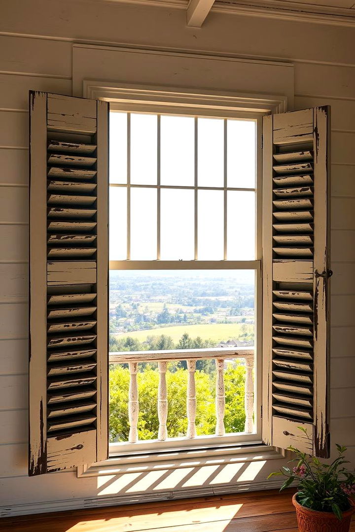 Farmhouse Window Shutters - 22 Farmhouse Porch Ideas