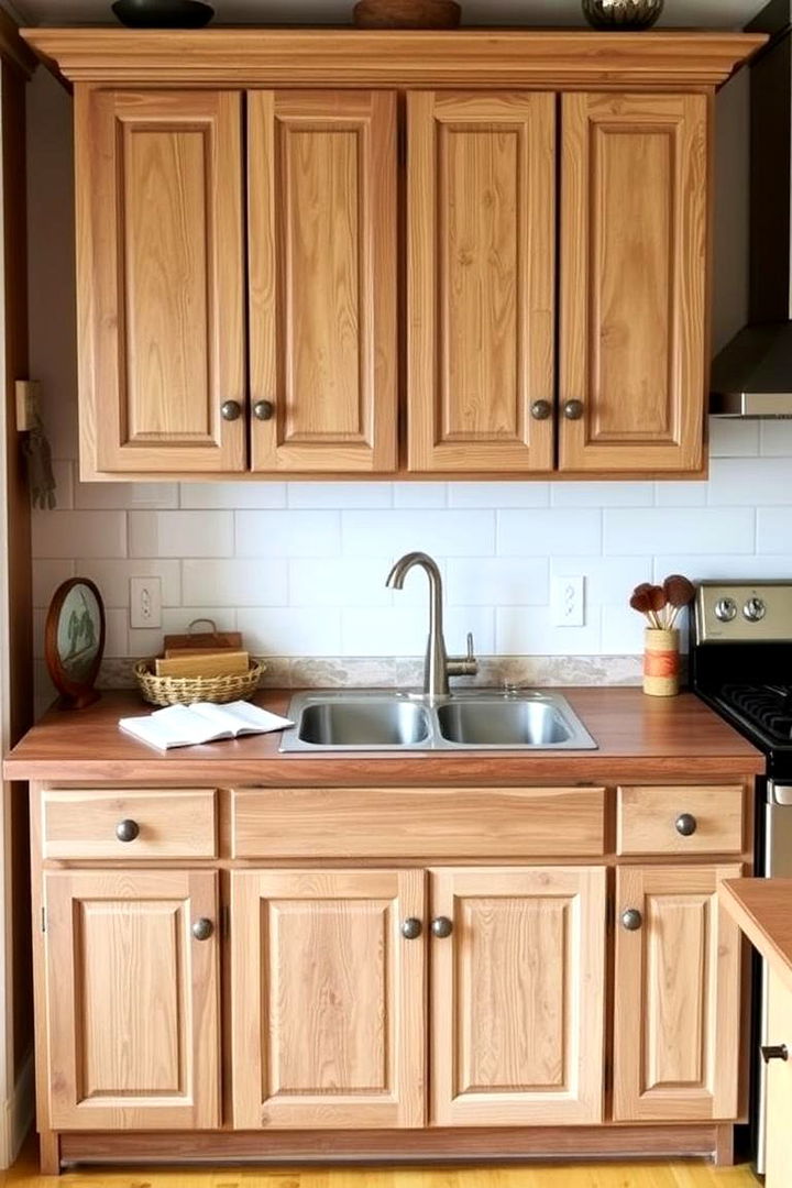 Faux Wood Painting Techniques - 22 Painting Kitchen Cabinet Ideas