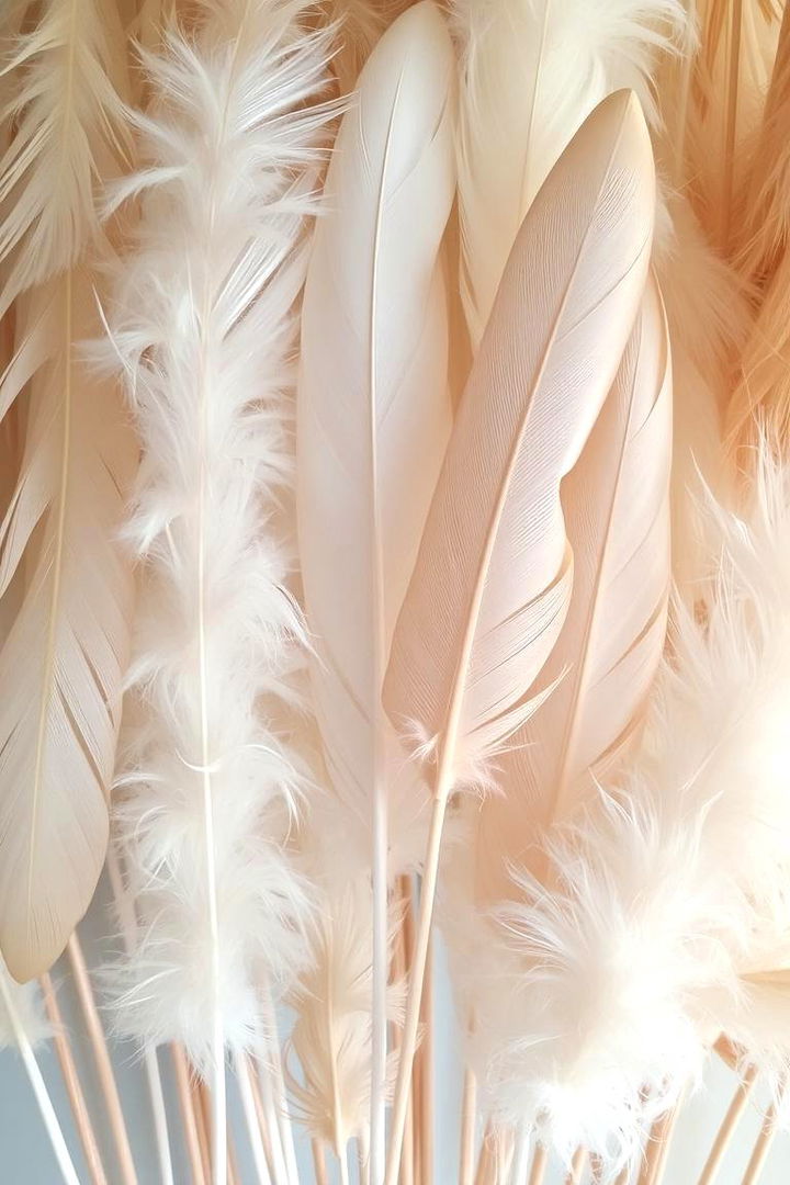 Feather Art Displays - 22 Boho Wall Decor Ideas