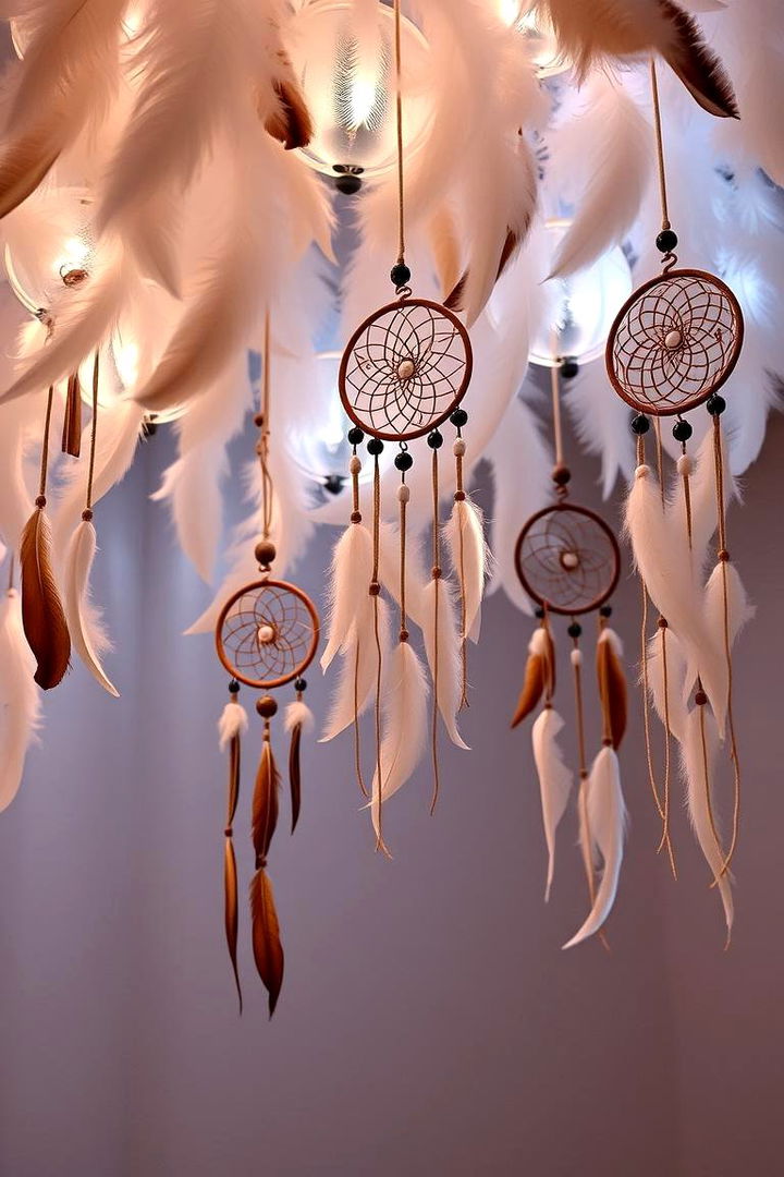 Feather and Dreamcatcher Installations - 22 Bohemian Desert Decor Ideas