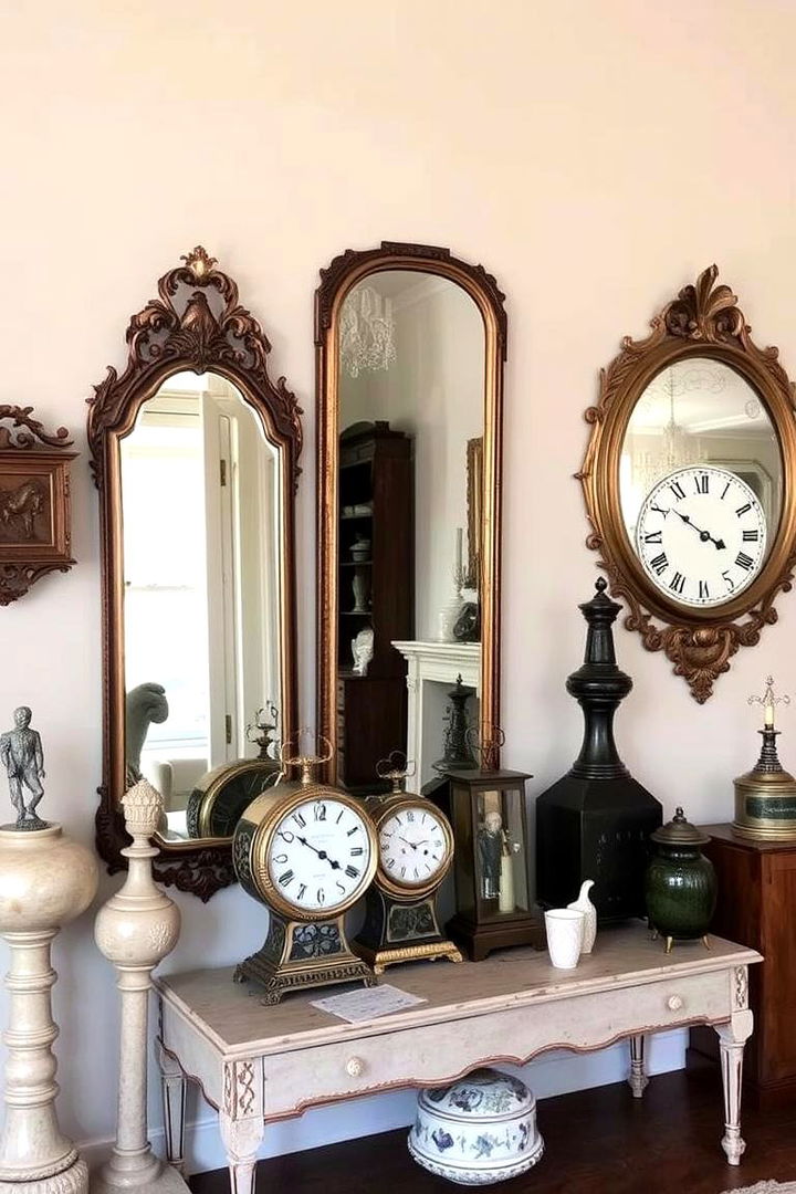 Featuring Antique Accessories - 22 Cottage Decorating Ideas