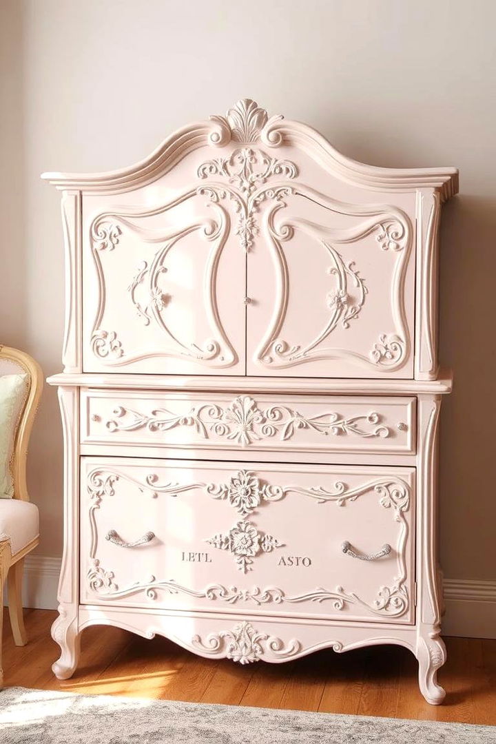Feminine Elegance with Soft and Delicate Touches - 22 Dresser Decor Ideas