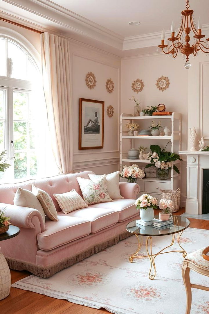 Feminine Flair Focus - 22 Pink Couch Living Room Ideas
