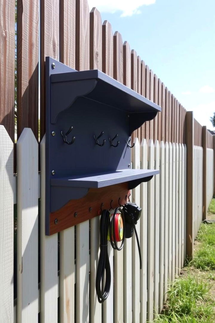 Fence Mounted Storage Ideas - 22 Outdoor Storage Ideas