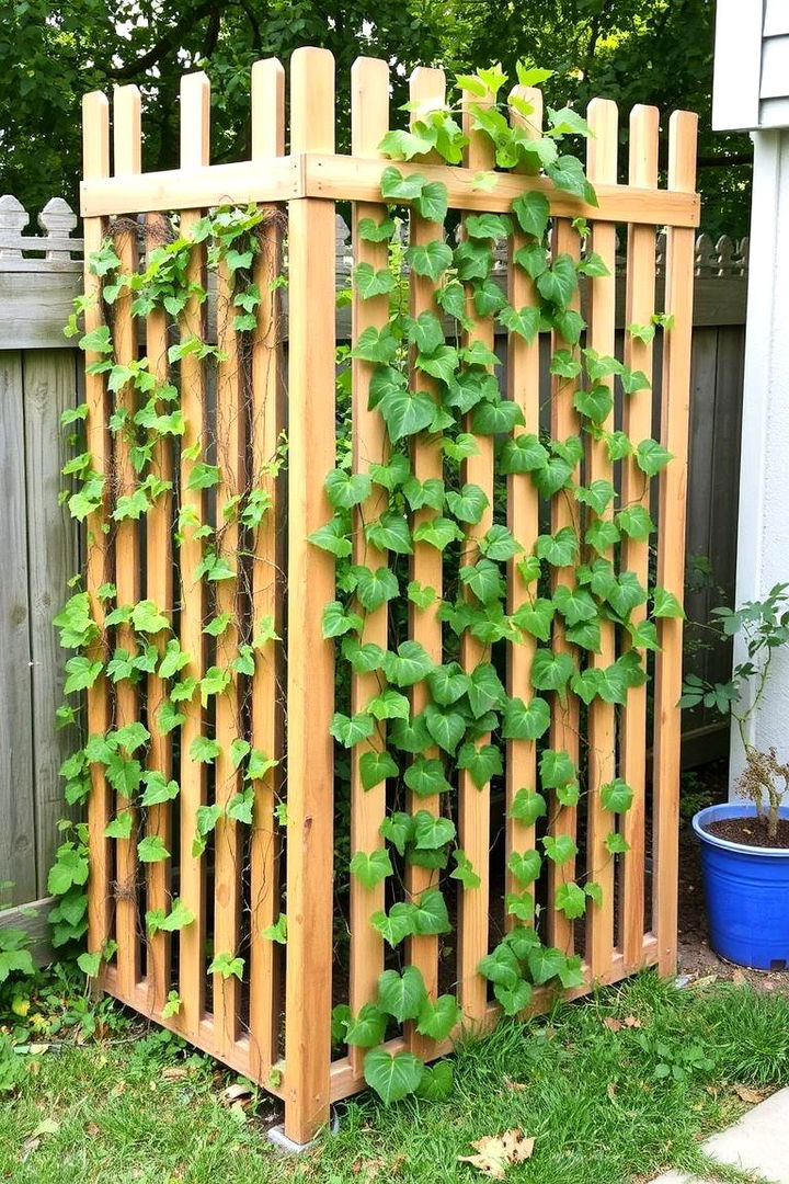 Fenced Trellis for Cucumbers - 22 Cucumber Trellis Ideas