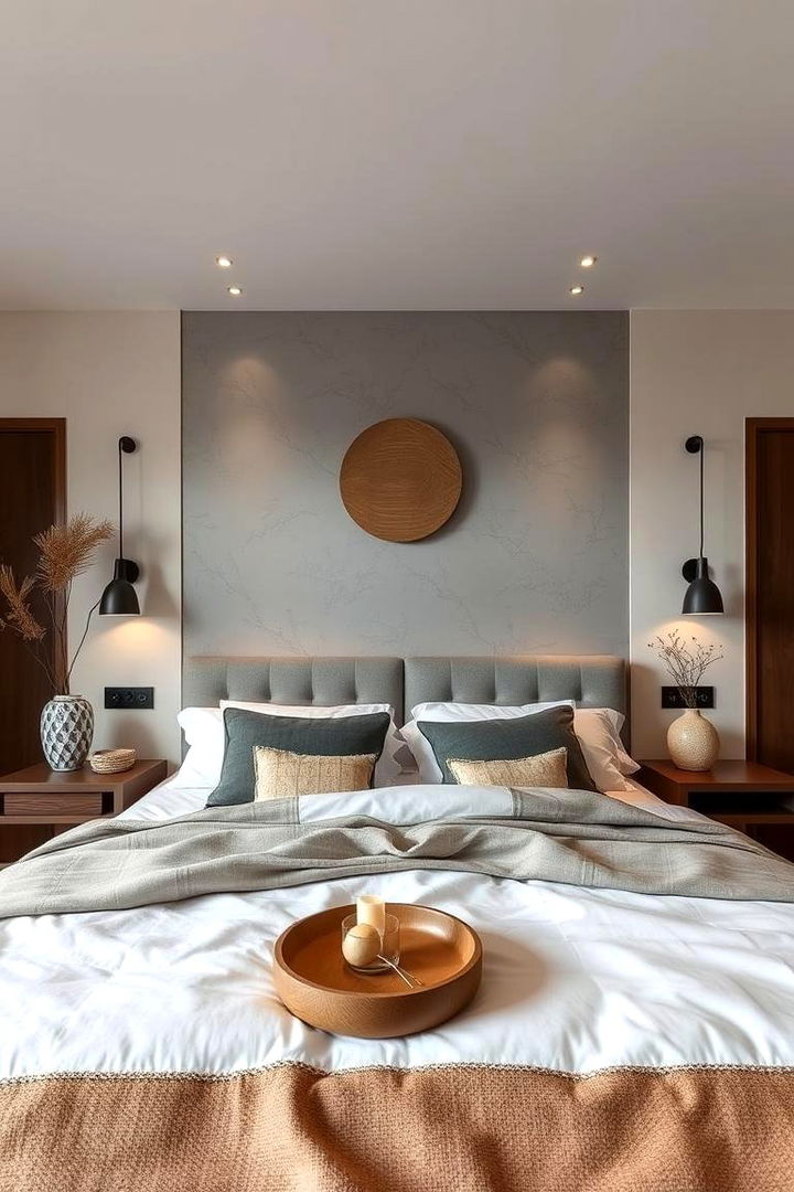 Feng Shui Harmony - 22 Grey Headboard Bedroom Ideas
