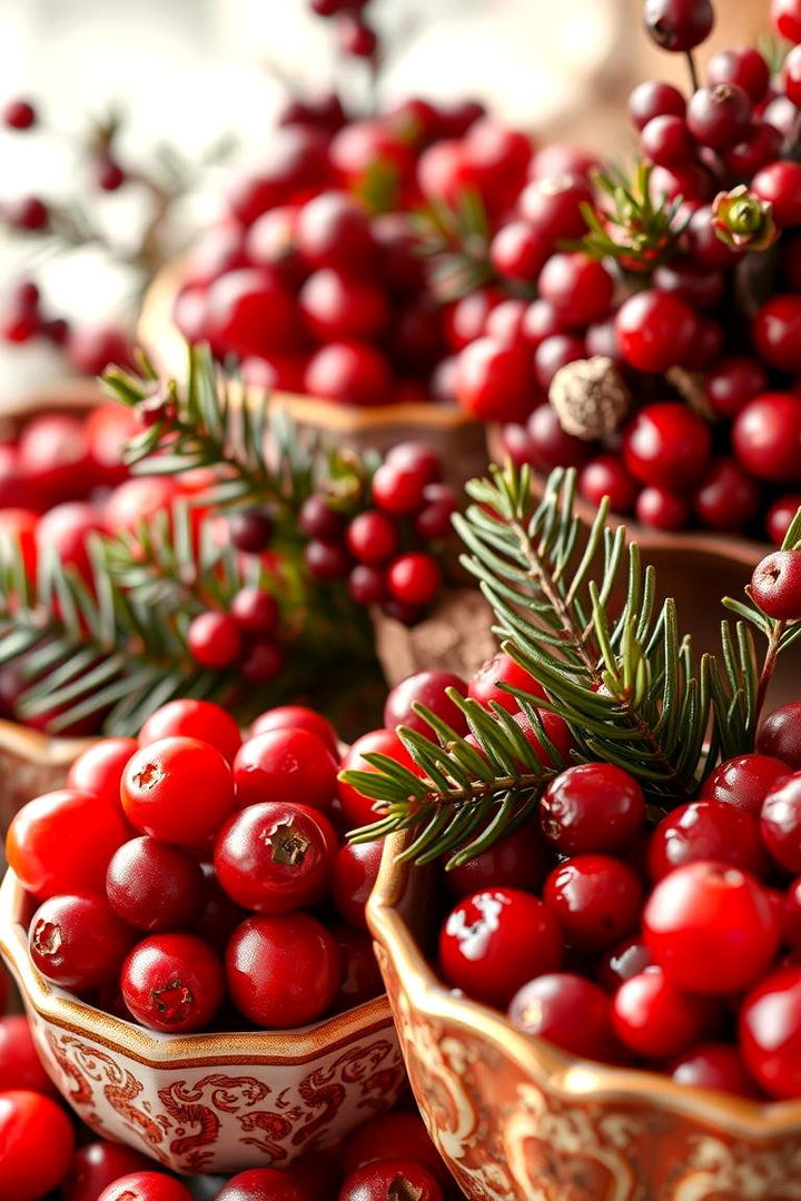 Festive Cranberry Accents - 22 Thanksgiving Decor Ideas
