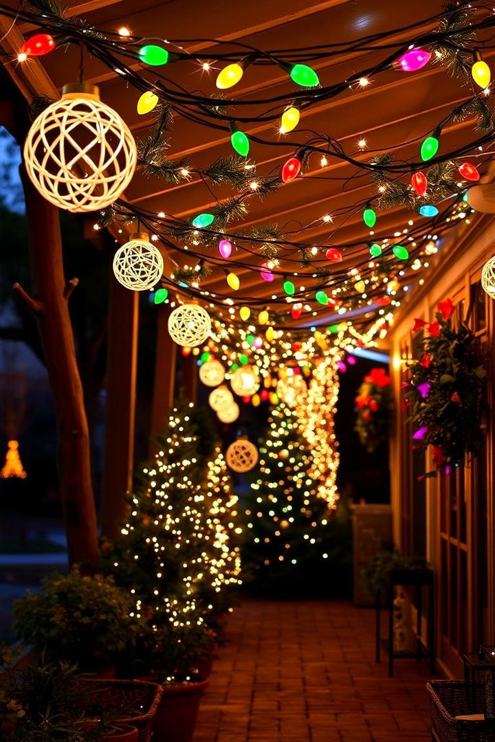 Festive Holiday Inspired Vibes - 22 Patio String Light Ideas