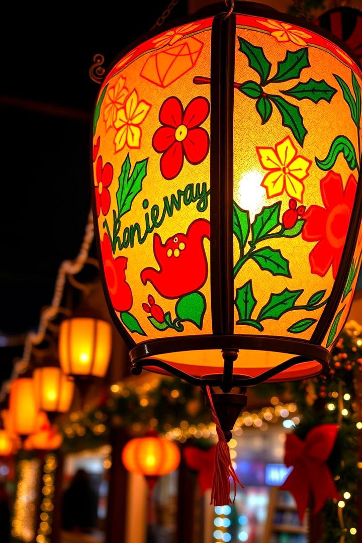 Festive Holiday Lantern - 22 Lantern Centerpiece Ideas