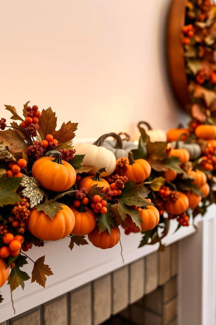Festive Pumpkin Garlands - 22 Pumpkin Decor Ideas