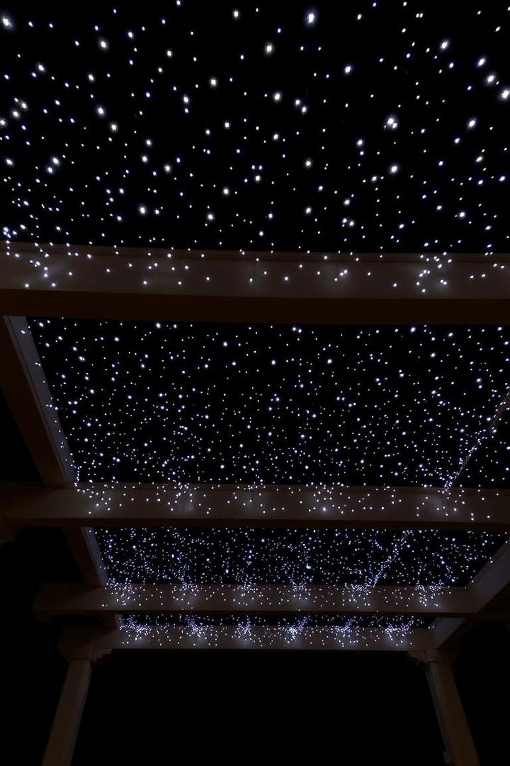 Fiber Optic Star Ceilings - 22 Pergola Lighting Ideas