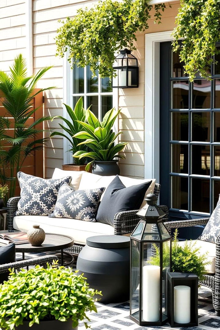 Final Touches Black Decor Accessories - 22 Black Porch Ideas