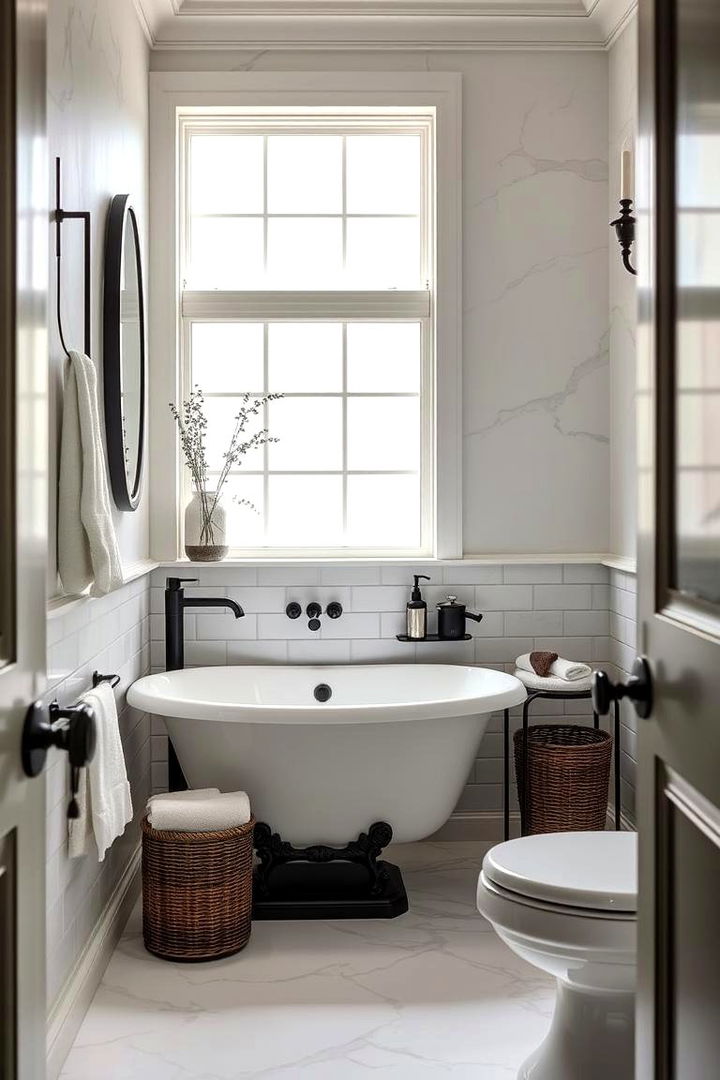 Finishing Touches Elegance - 22 Bathroom With Black Fixtures