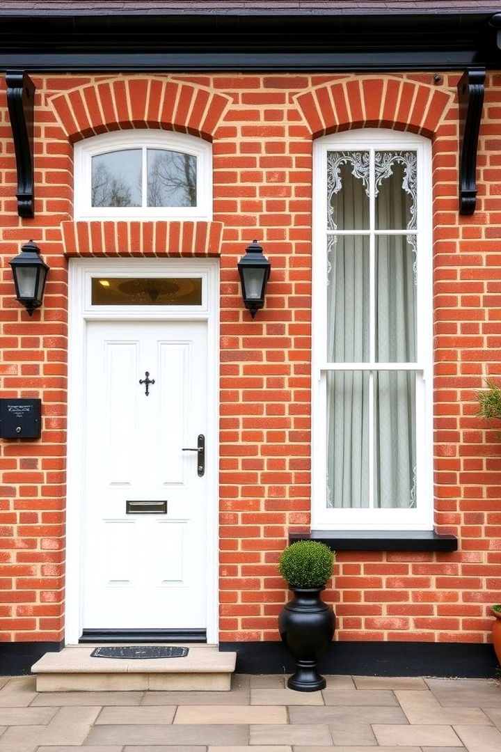 Finishing Touches in Accessories - 22 Red Brick House with Black Trim Design Ideas