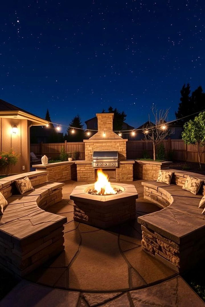 Fire Pit BBQ Gathering - 22 bbq area ideas