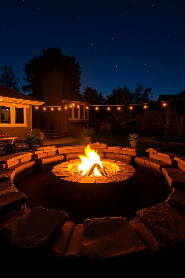 Fire Pit Gathering Area - 22 Florida Backyard Ideas