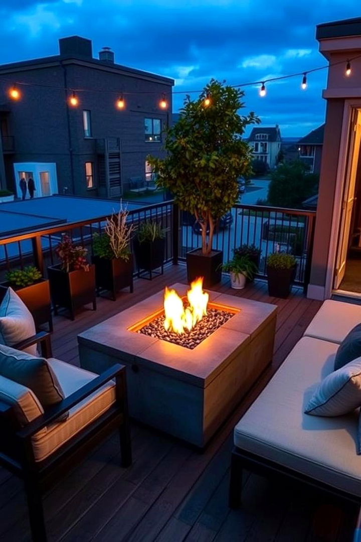 Fire Pit Island - 22 Second Story Balcony Ideas