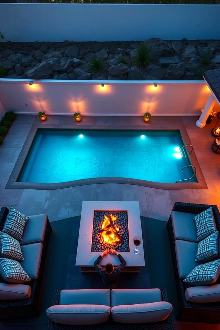 Fire Pit and Outdoor Entertaining - 22 Pool Landscaping Ideas
